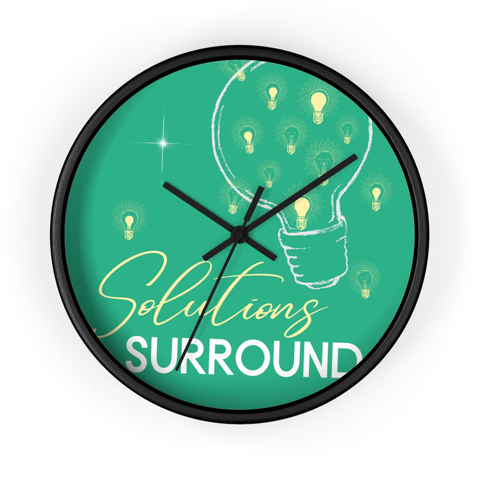 Solutions Surround Me -- Wall Clock