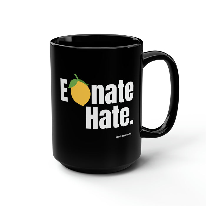Elemonate Hate -- Black Mug, 15oz
