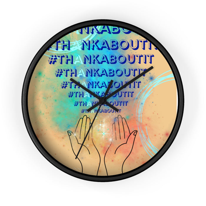 Thank About It Wall clock