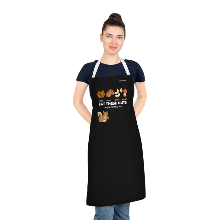 Eat These Nuts -- Adult Apron (AOP)