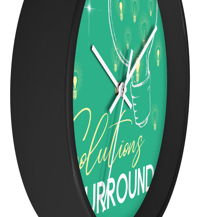 Solutions Surround Me --  Wall Clock