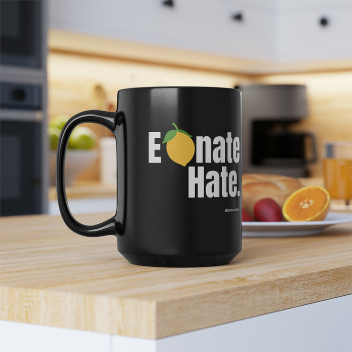 Elemonate Hate -- Black Mug, 15oz