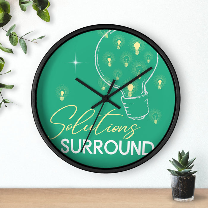 Solutions Surround Me --  Wall Clock