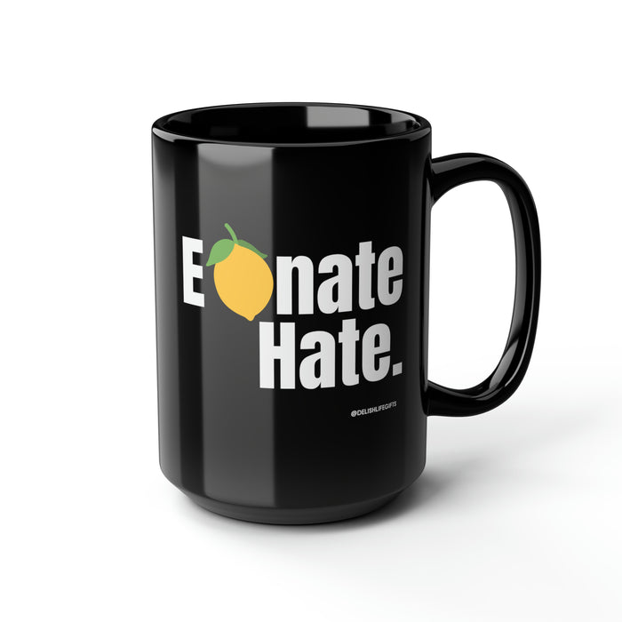 Elemonate Hate -- Black Mug, 15oz