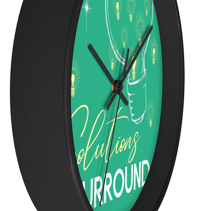 Solutions Surround Me --  Wall Clock