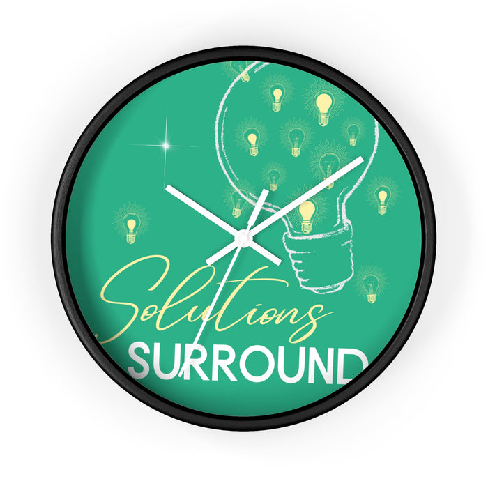 Solutions Surround Me --  Wall Clock