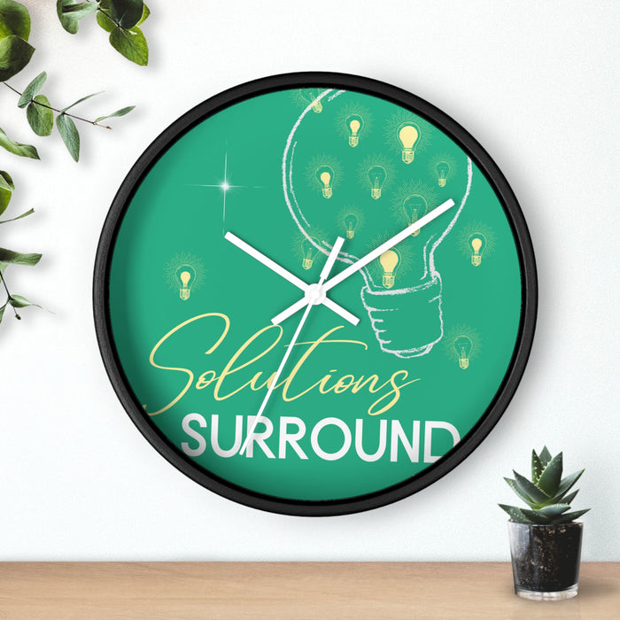 Solutions Surround Me --  Wall Clock