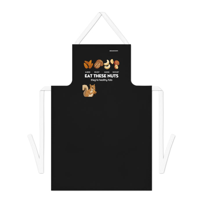 Eat These Nuts -- Adult Apron (AOP)