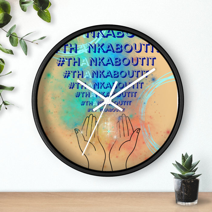 Thank About It Wall clock