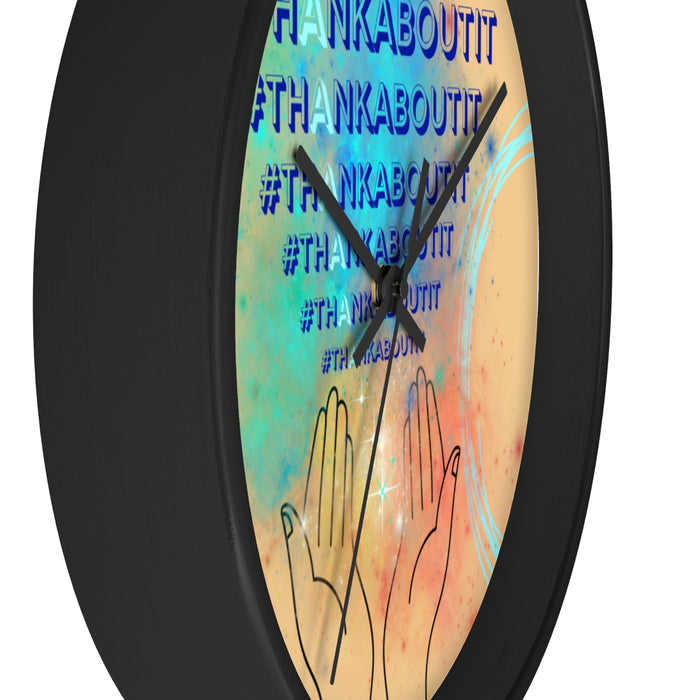 Thank About It Wall clock