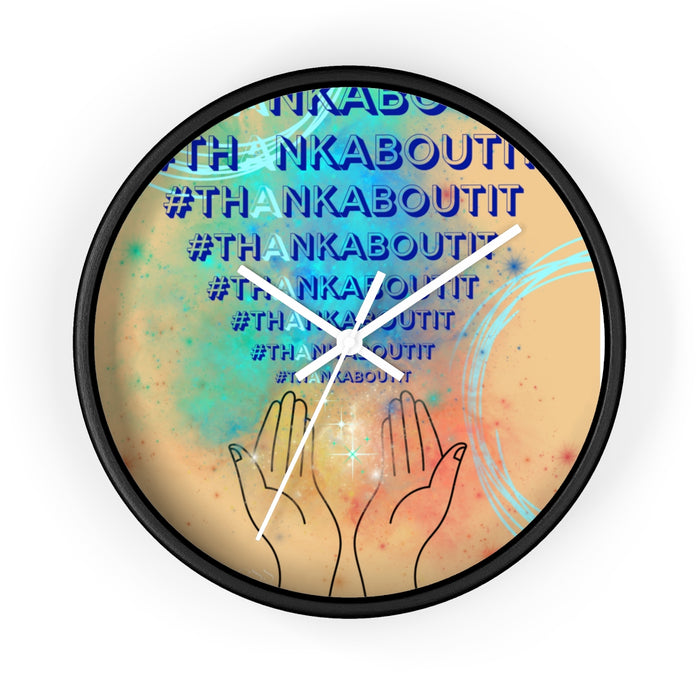 Thank About It Wall clock