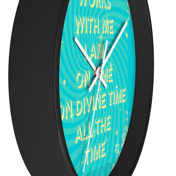 Time Works With Me Wall clock
