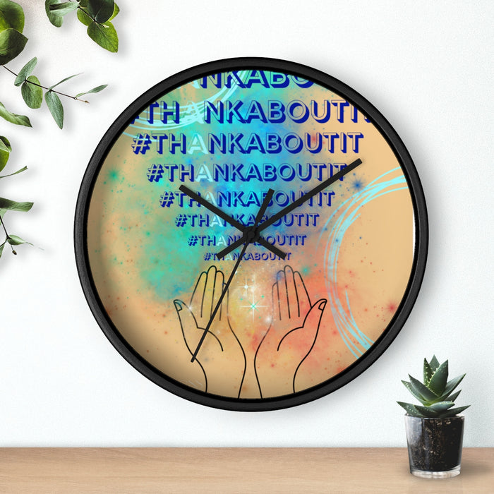 Thank About It Wall clock